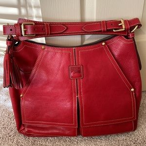 Dooney and Bourke Florentine Kingston Hobo, red.